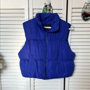Blue Puffer Vest